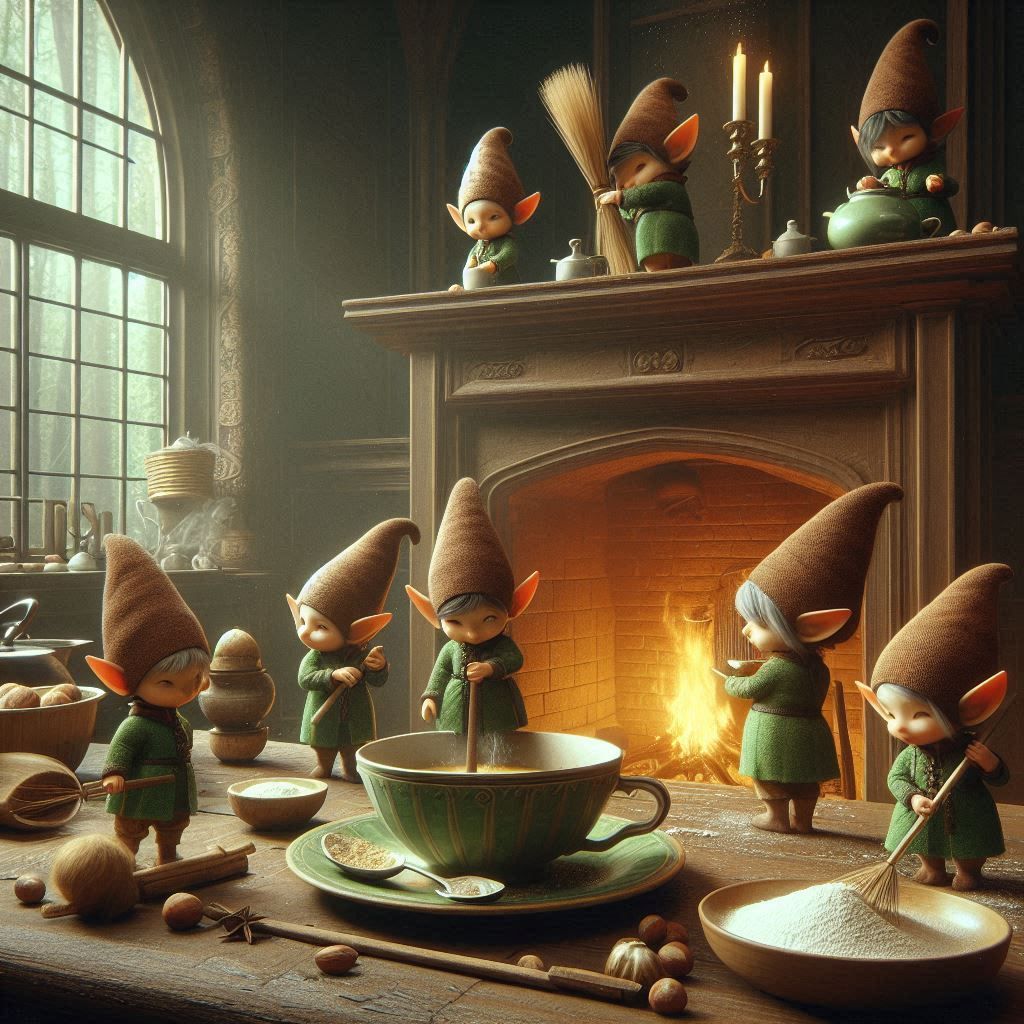 Brownies doing what brownies do best