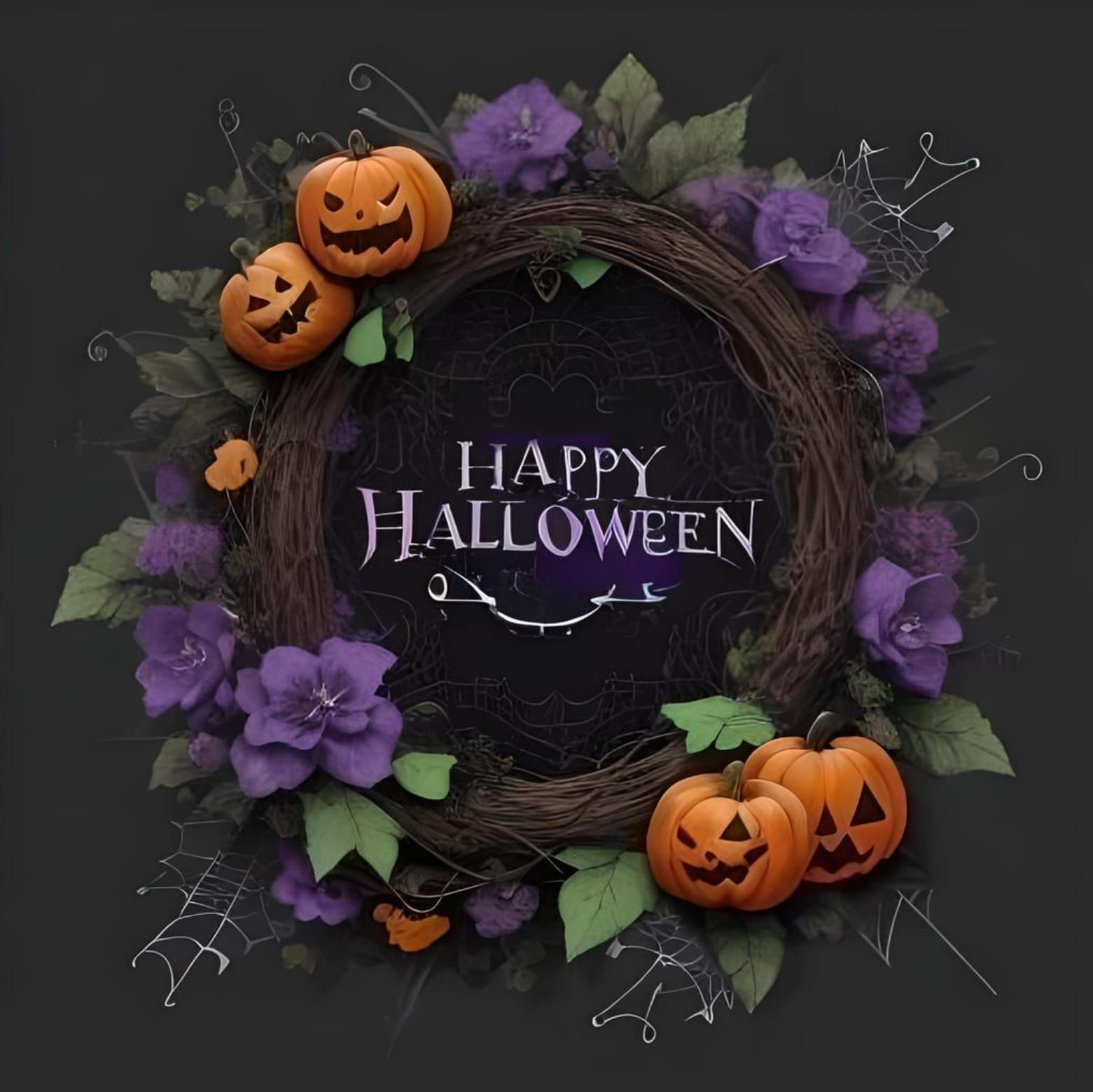 Halloween Wreath  by @agirl___DailyFreeCreationChallenges