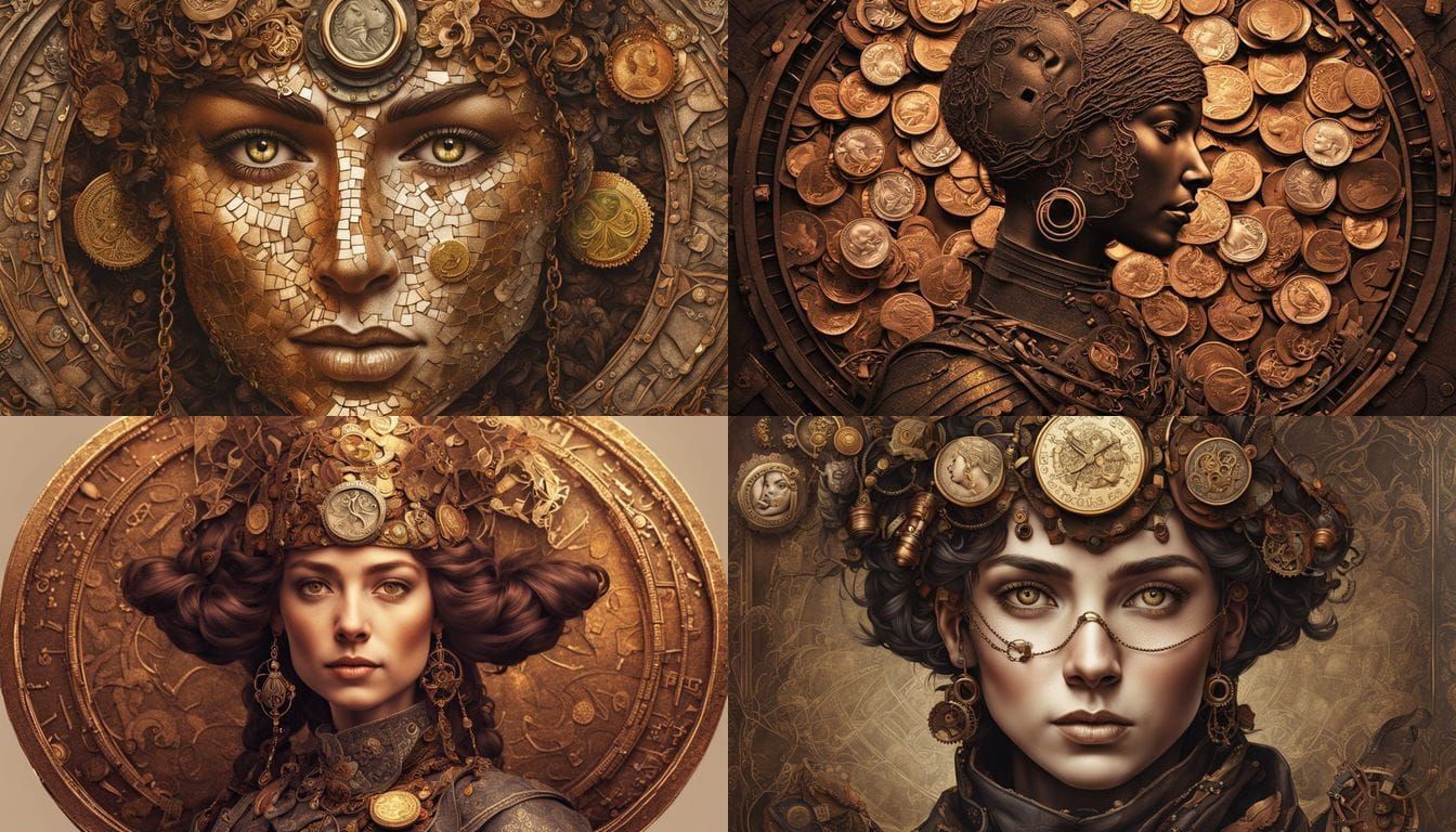 A portrait of a medieval lady