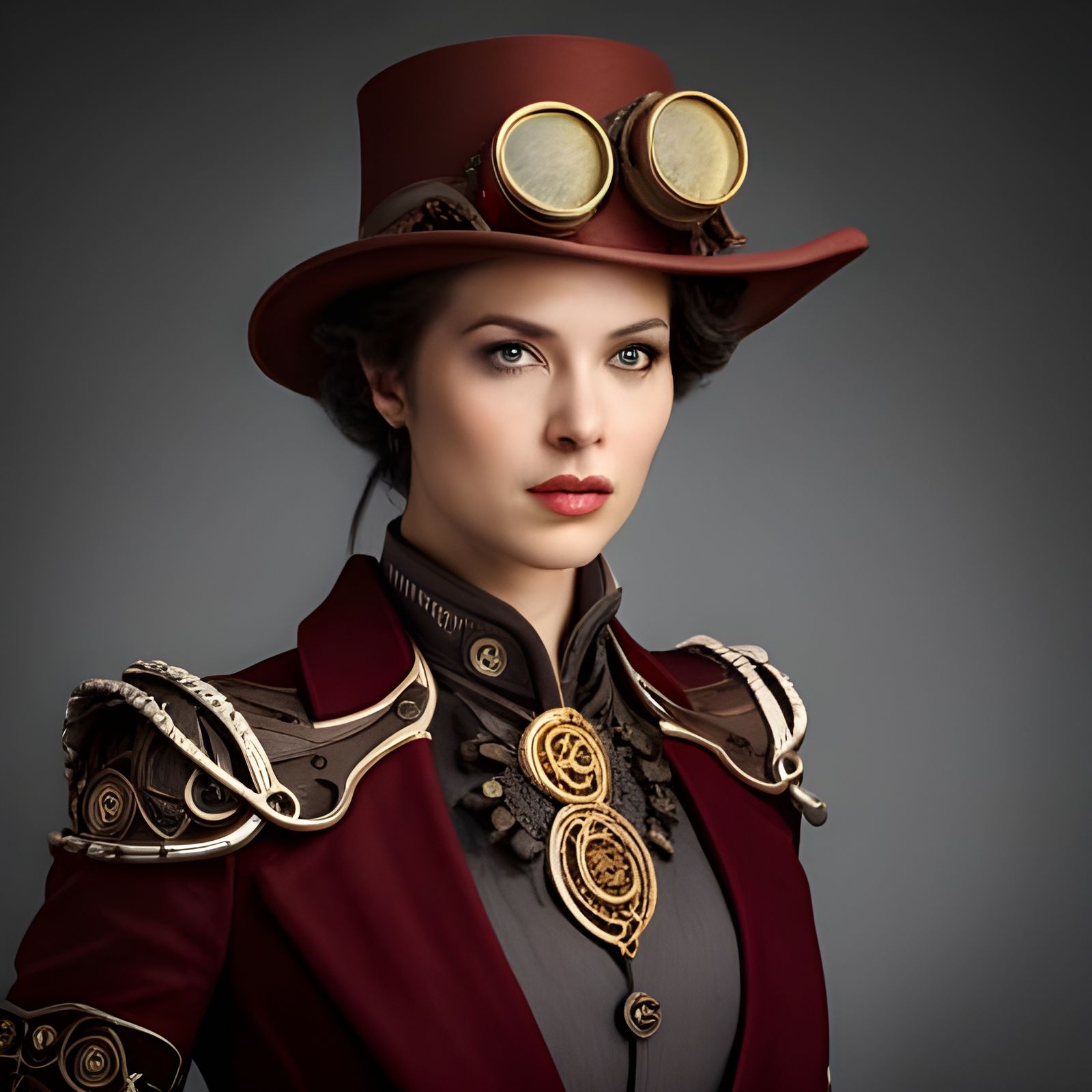 стимпанк, машина времени, богиня, точность науки, высокое разрешение 4к, steampunk engine  by @ilyuxin