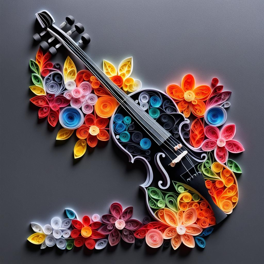 Paper quilling art