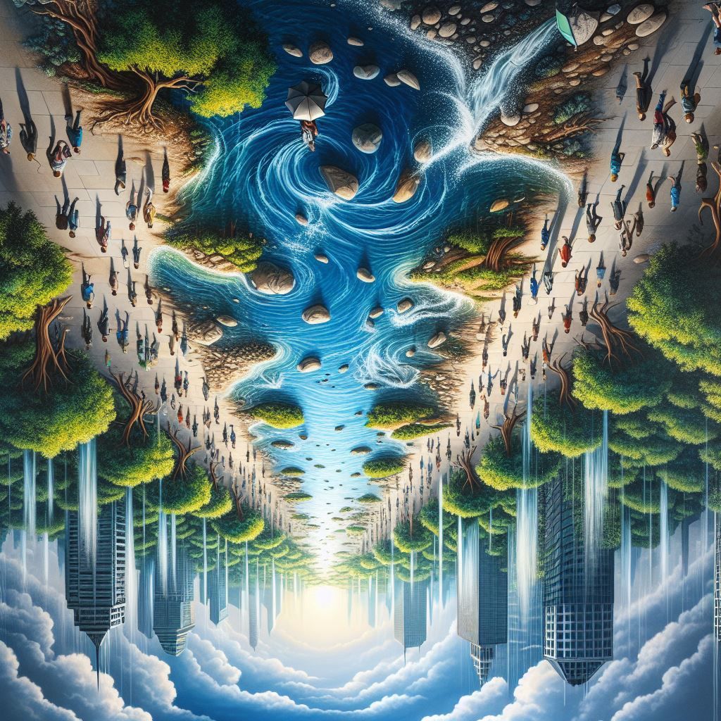 Upside Down World  by @Artless