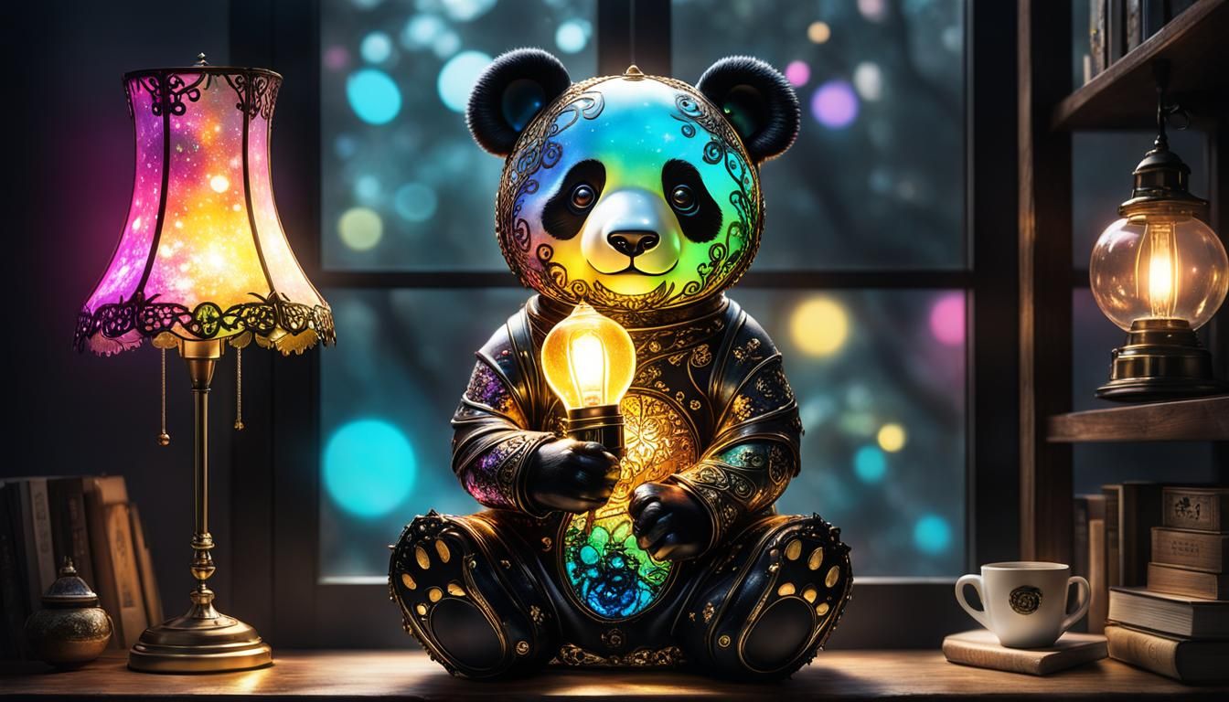 Pandabear Lamp  by @Alex Cruba