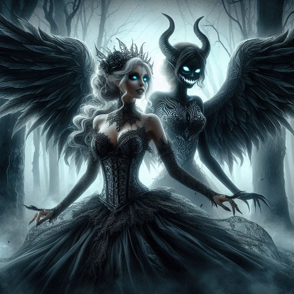 Gothic Dark Beauty  by @Lellysaur