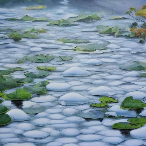 Himalayan Blue and White Snow Lotus Flowers