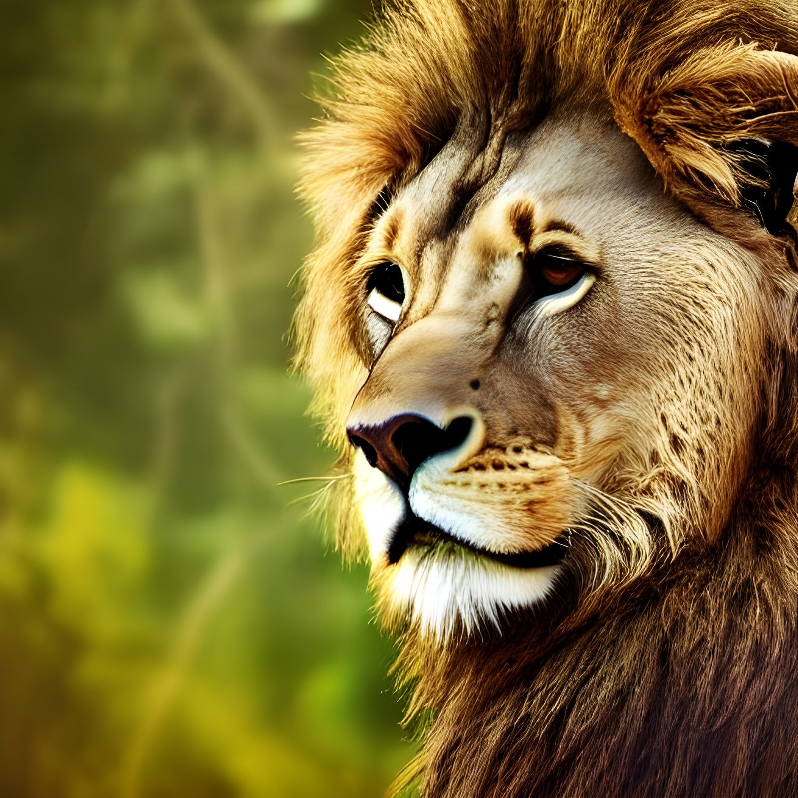 Tawny Male Lion