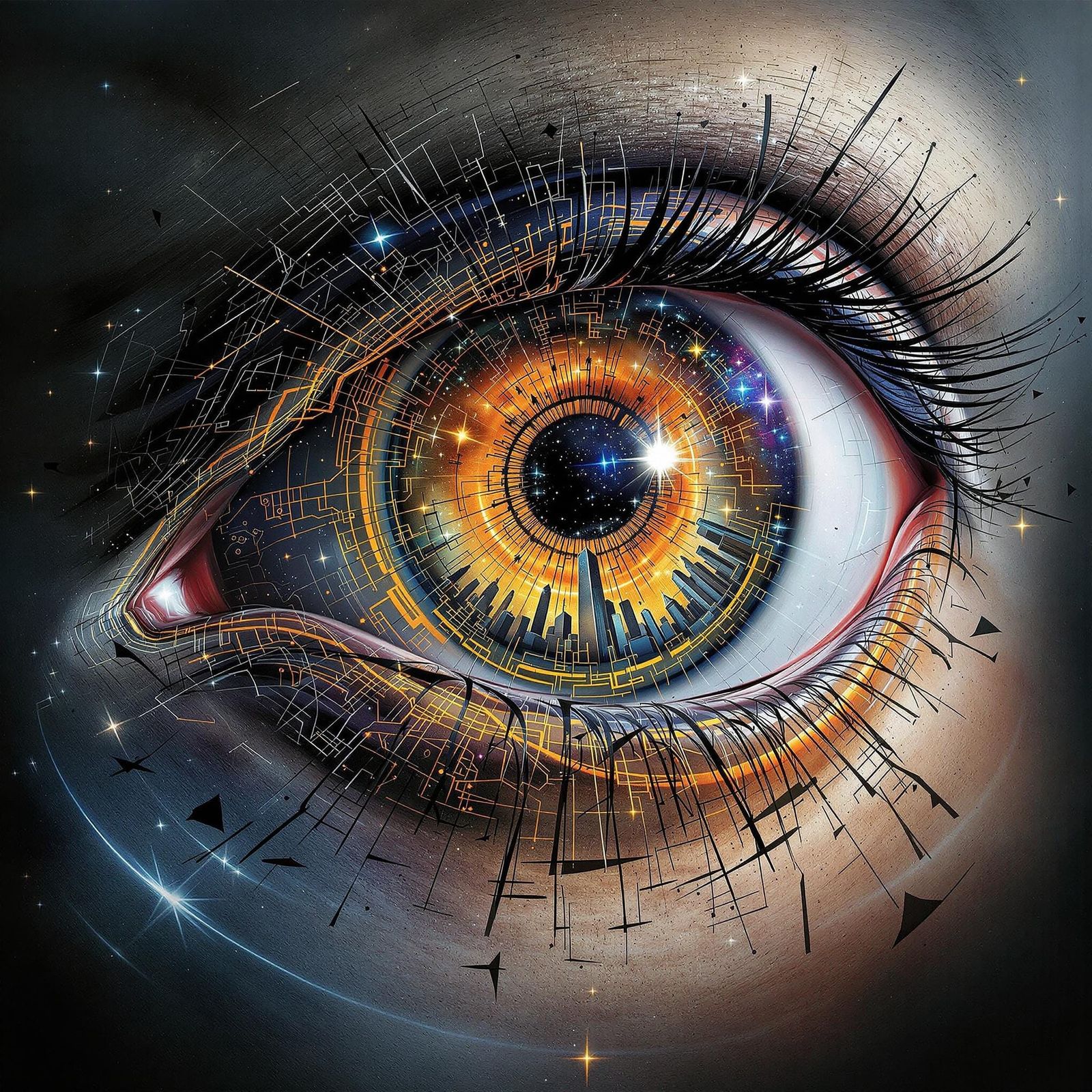 Eyes to the Future  by @Justa Mea