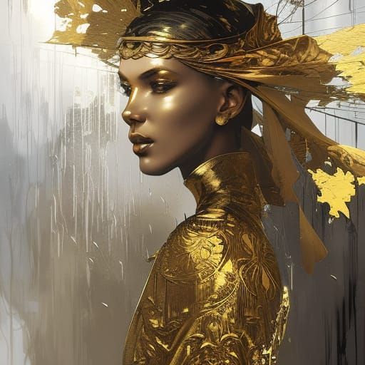 The lady made of gold