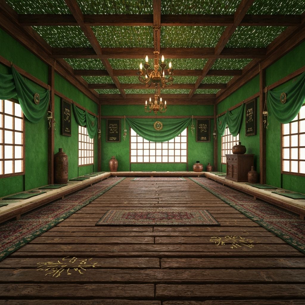 Spacious Hasidic Sukkah Digital Painting