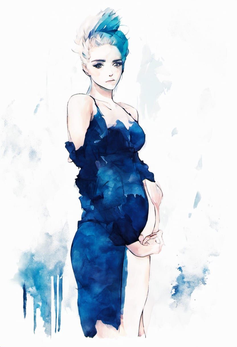 Add me standing behind her, holding her tenderly. I am stron...