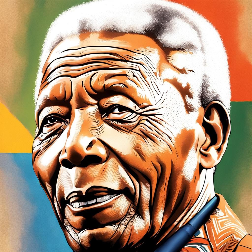 Nelson Mandela Gets The Acceptance He Deserves - Ai Generated Artwork 