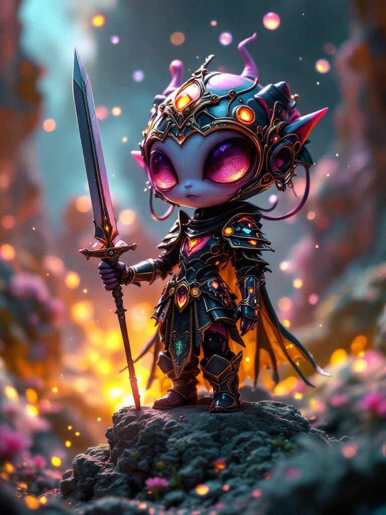 Goth Alien Princess Knight