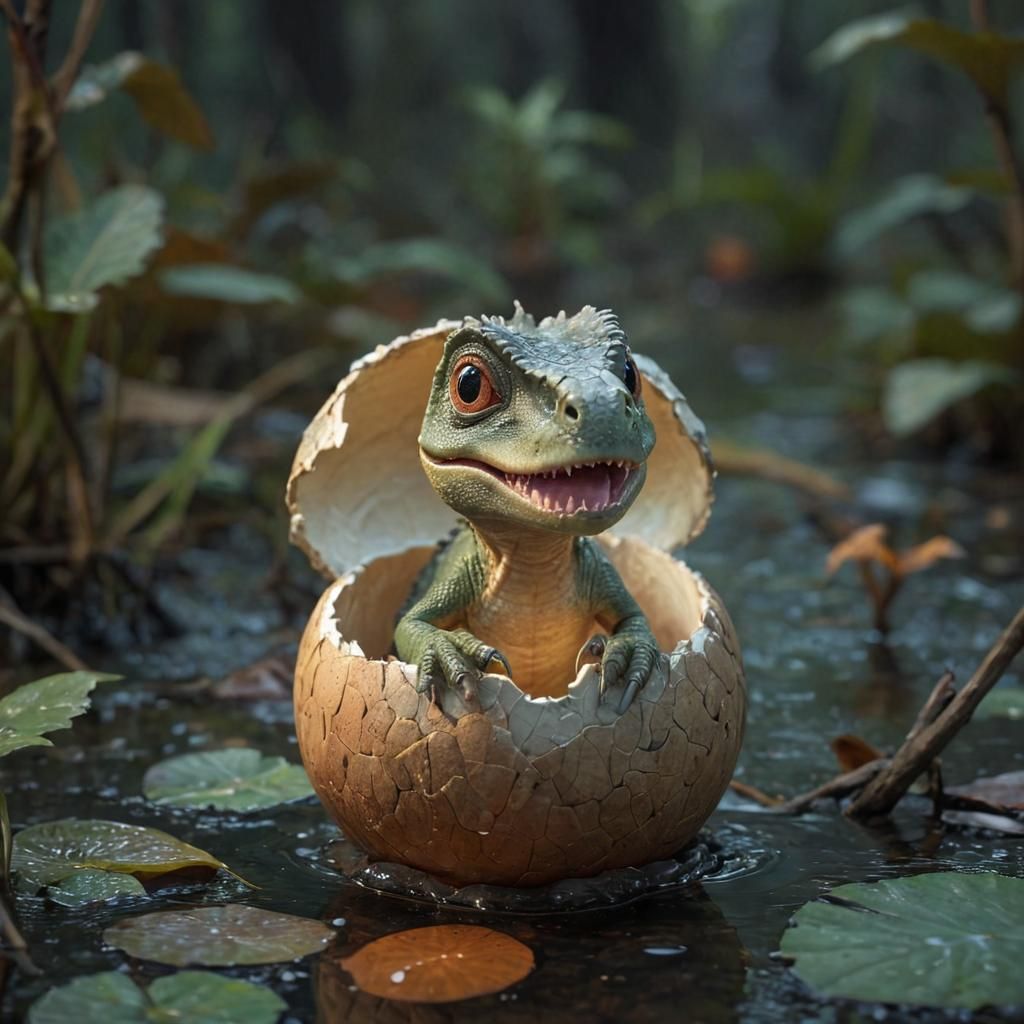 Baby Dino  by @Superbear