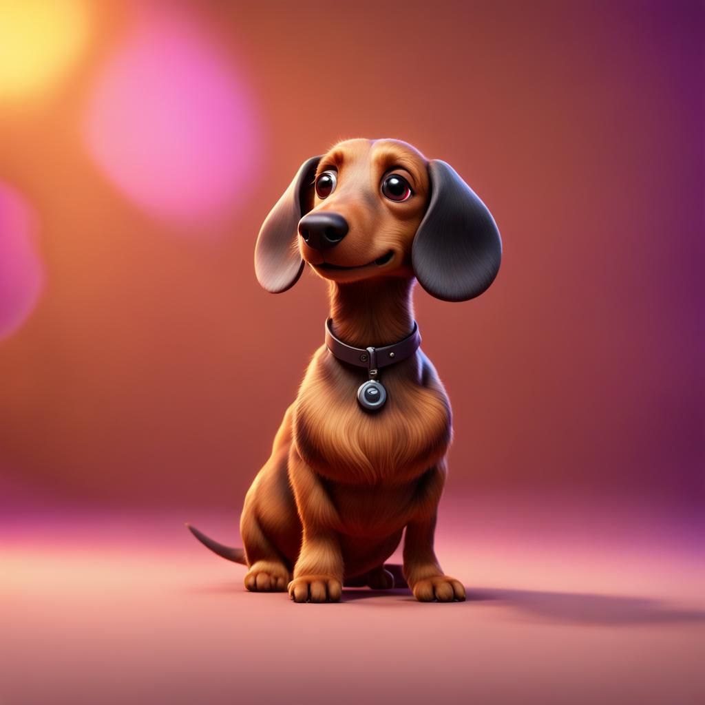 Hairy daschund brown