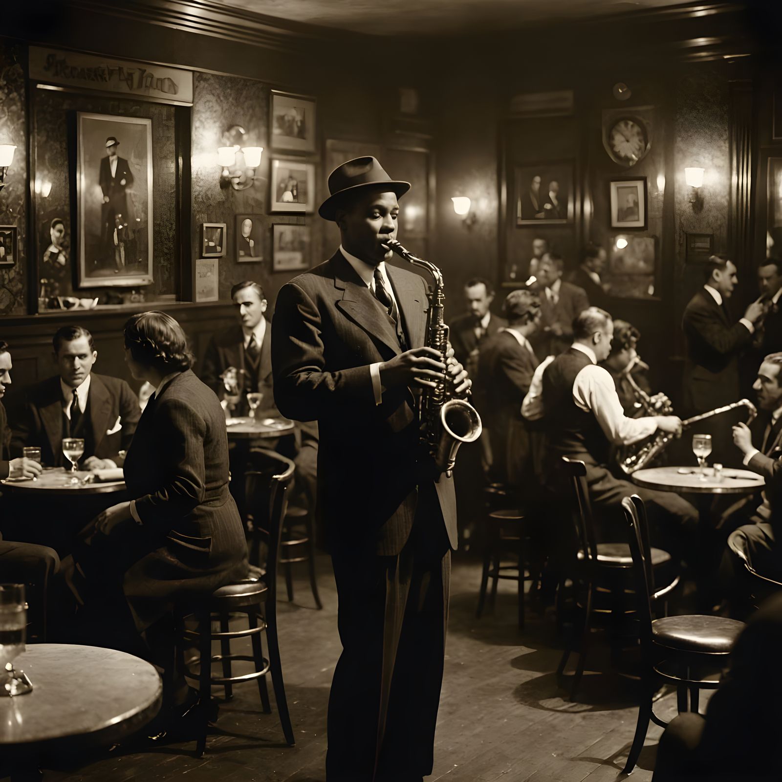 Speakeasy in  Chicago, 1925  by @Zardoz