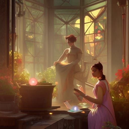 Beauty Salon, outside, Medieval, Fantasy