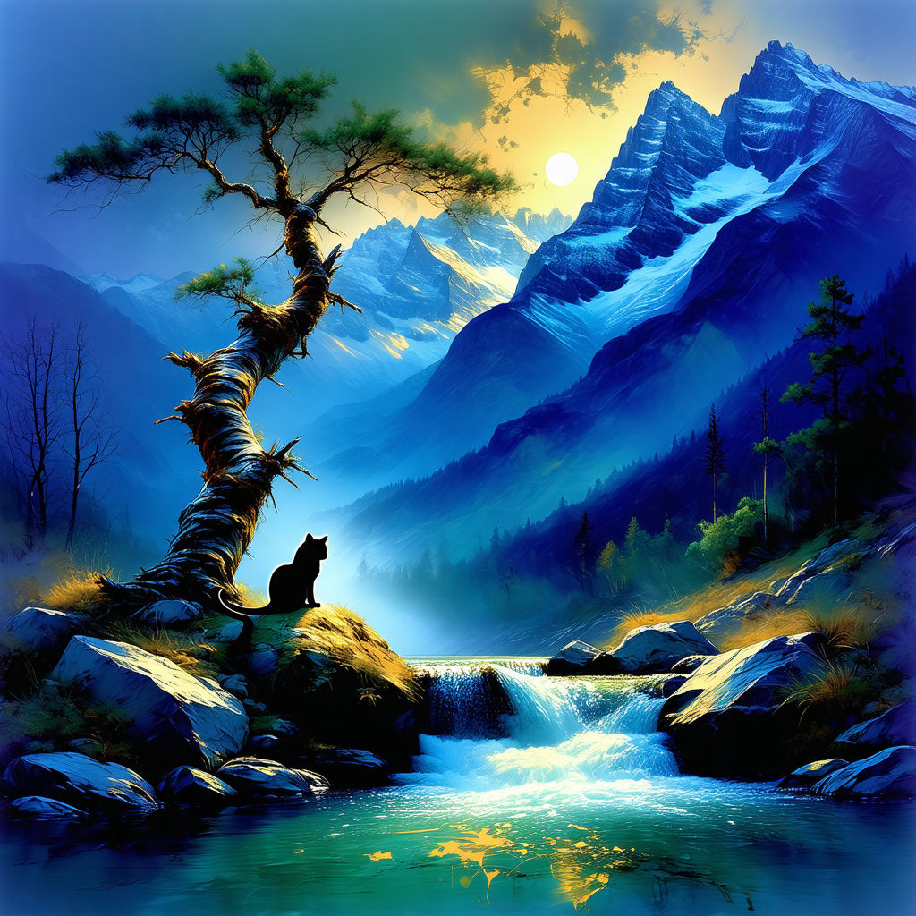 Leopard sitting in a old gnarly tree #3