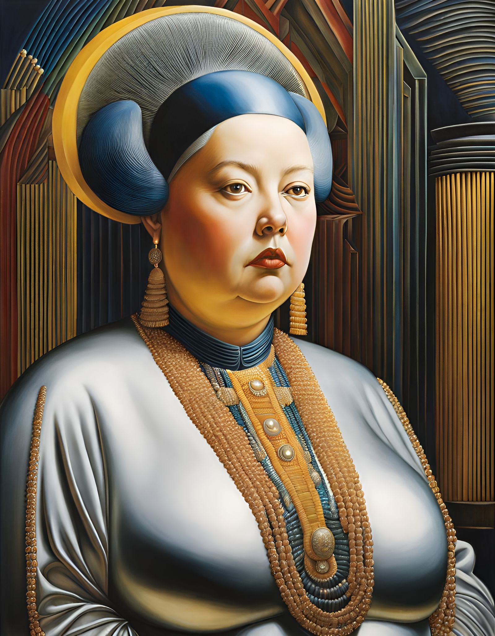 YAYOI KUSUMA in BOTERO STYLE MIXTURE - AI Generated Artwork - NightCafe ...