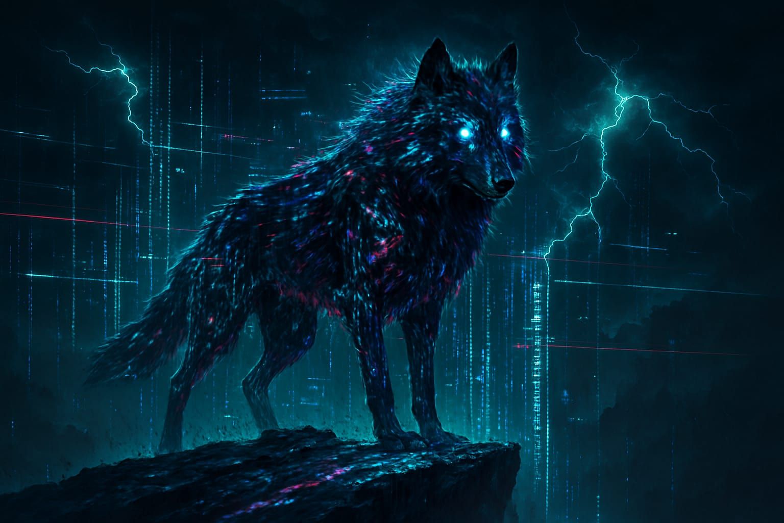 Glitched Wolf