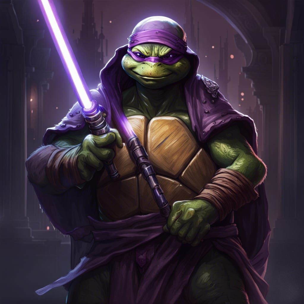 Jedi Master Donatello - AI Generated Artwork - NightCafe Creator