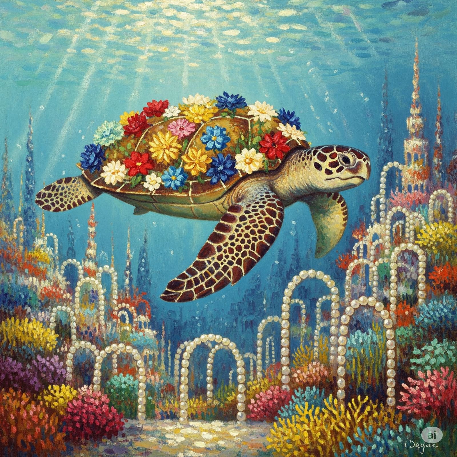 turtle in ocean
