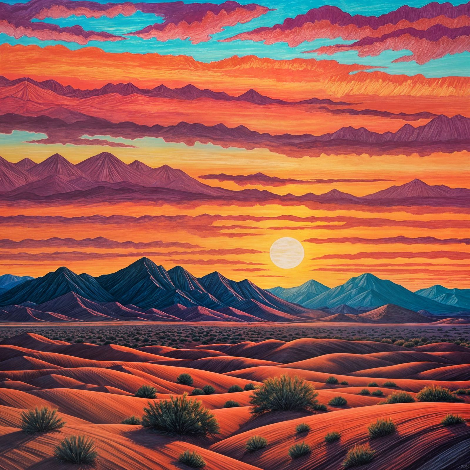 Rosy Desert Land