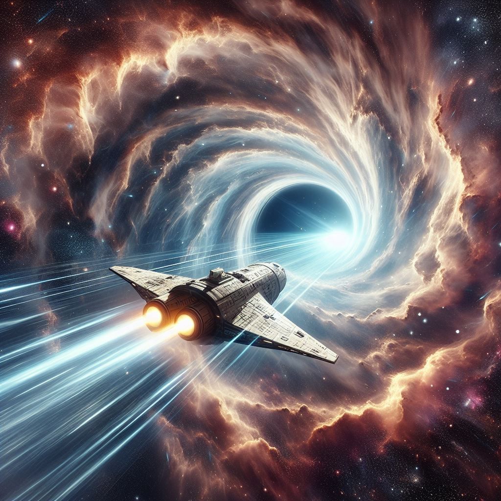 Traveling Through A Wormhole