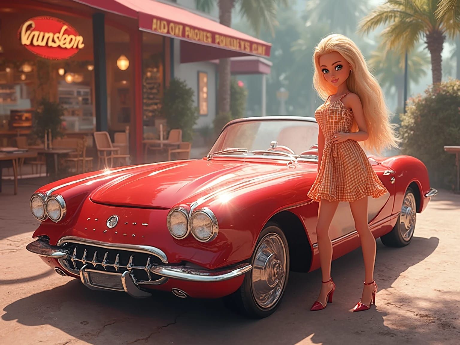 Barbie's Corvette