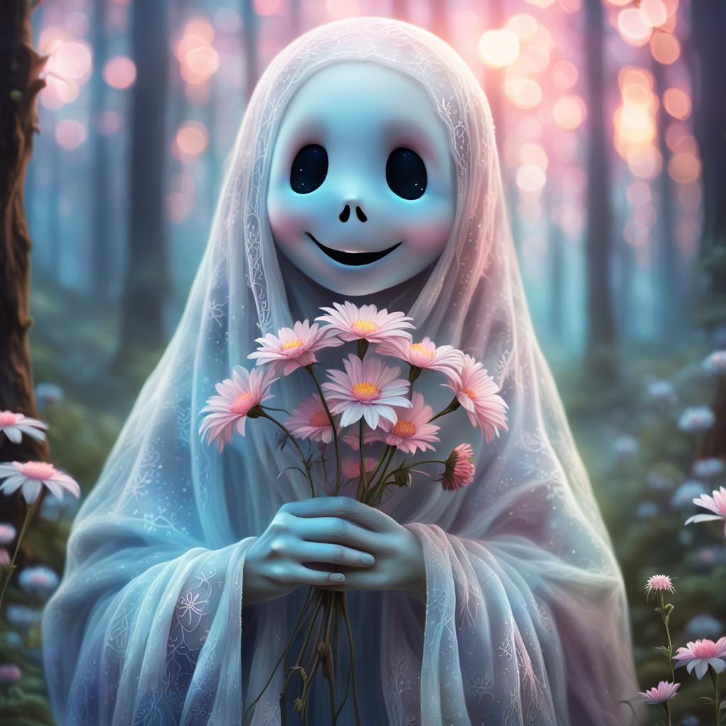Cute Ghost  by @Olena the Beautiful