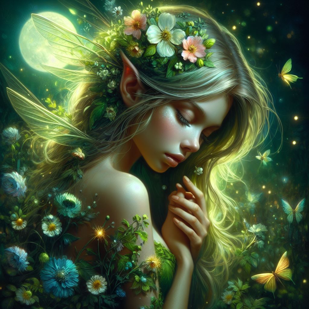 beauty green elf  by @Angelika