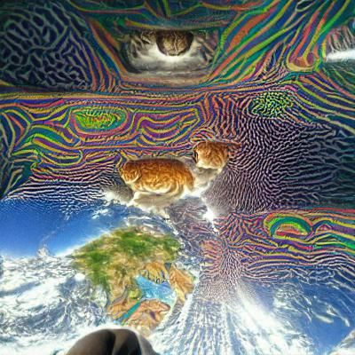 A cats view of the world while blasted on DMT