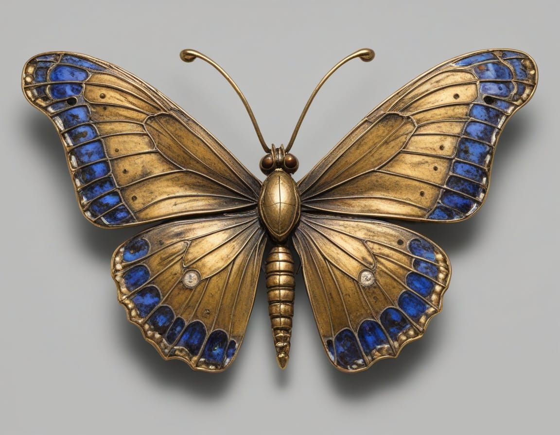 A butterfly brooch  by @Le Lapin