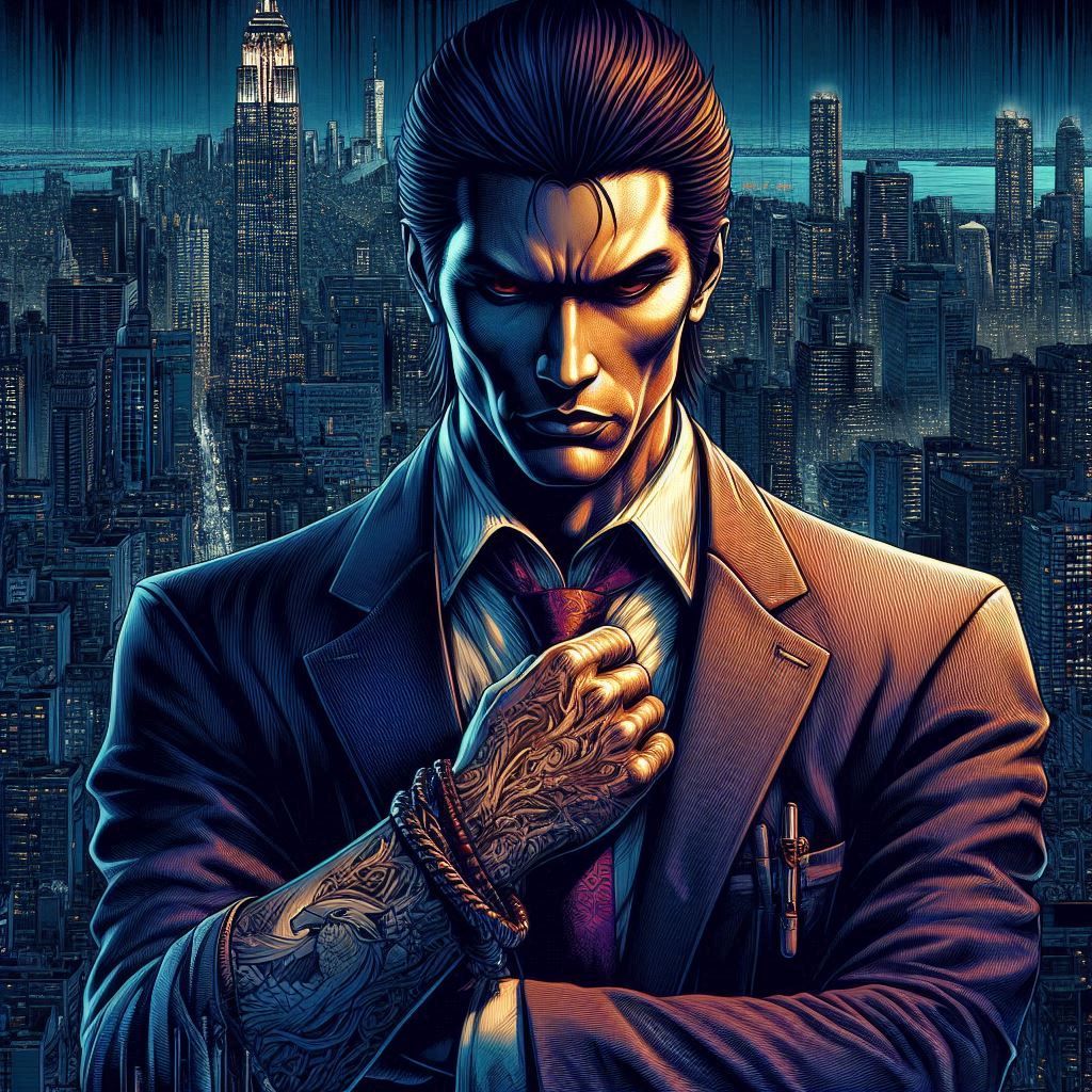 city of darkness bishounon Handsome Portrait dangerous yakuz...