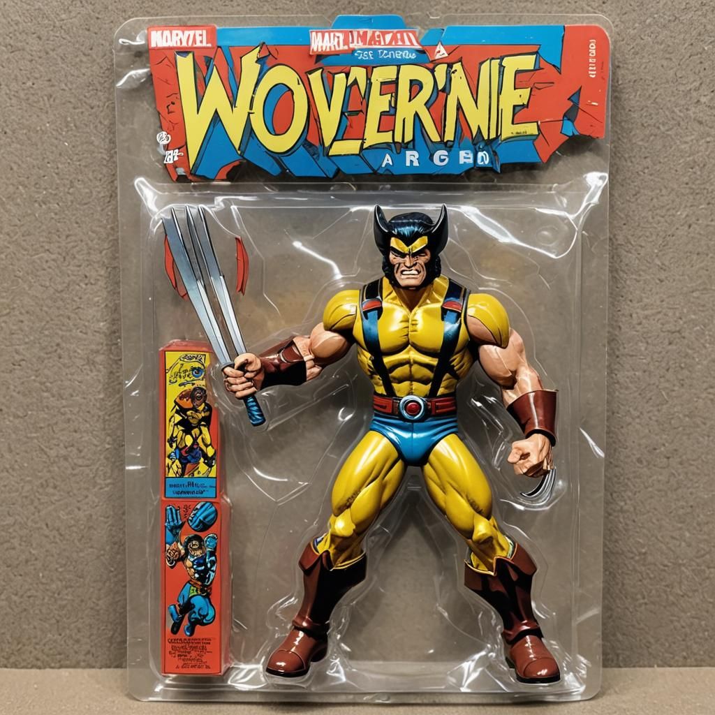 Marvel Comics Wolverine as a He-Man Action figure in the pac...