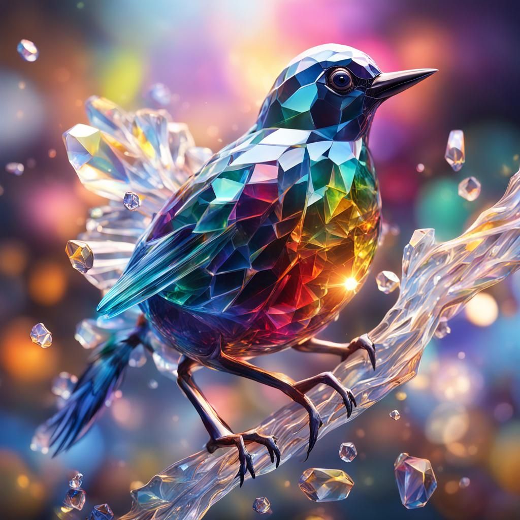 Crystal Bird  by @Swirly