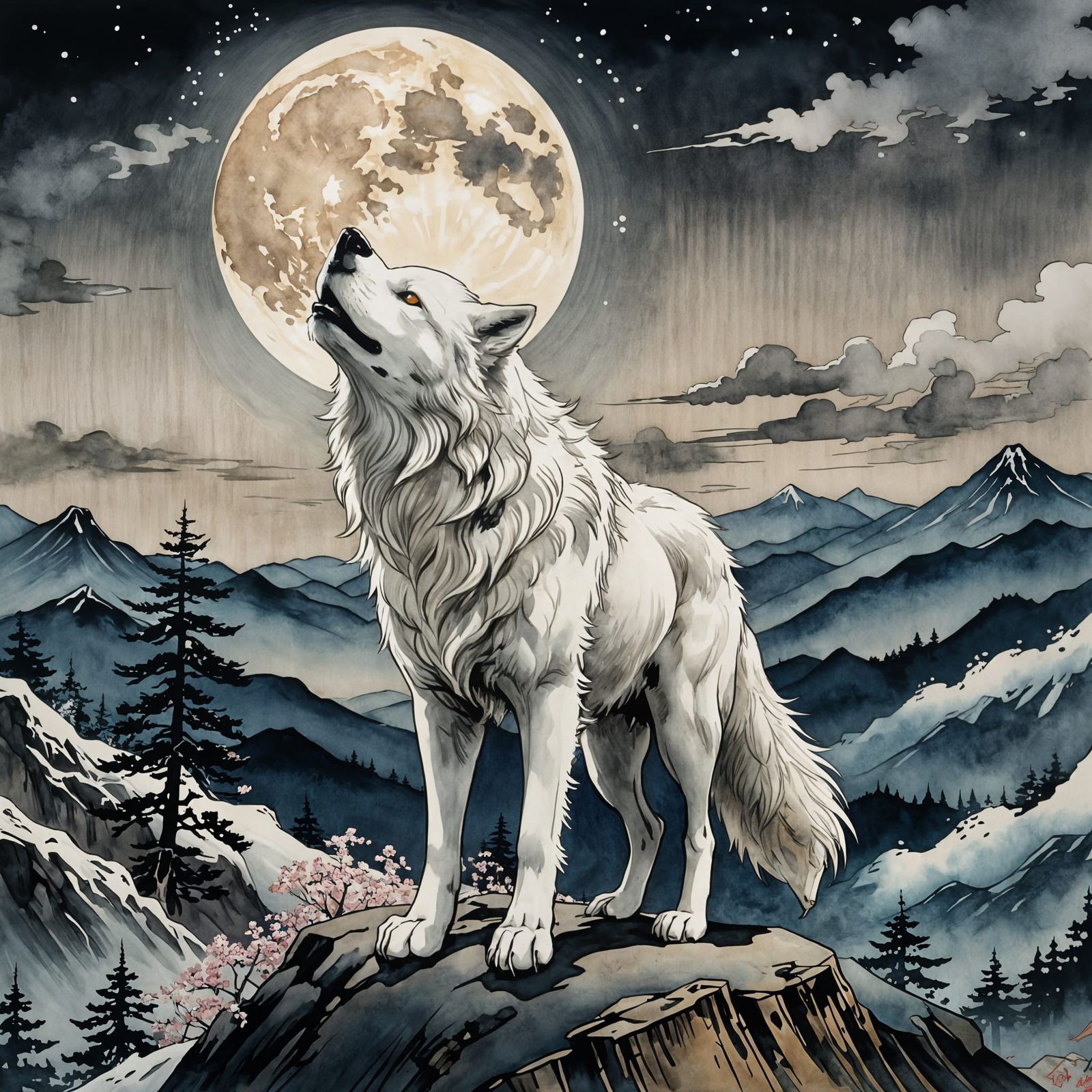 The White Wolf  by @Toad_Warrior