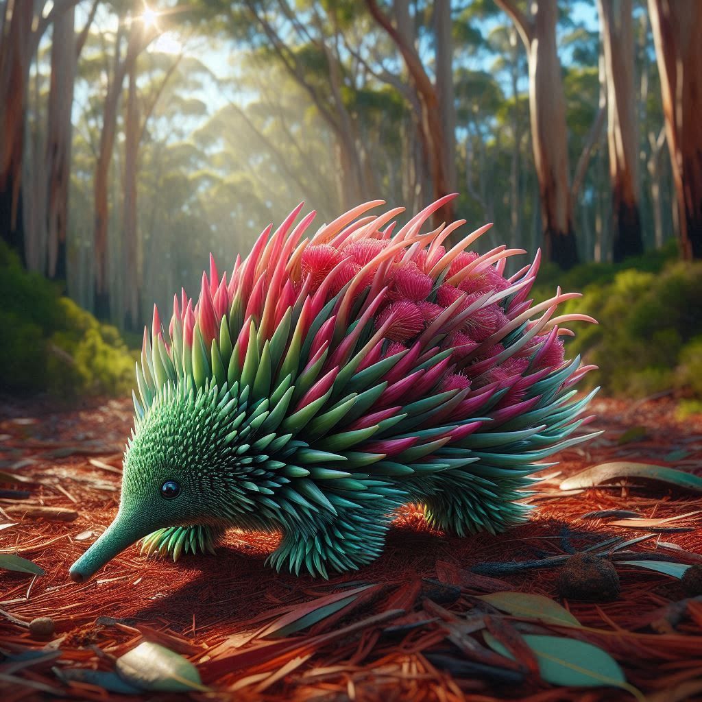 Australian Emerald Eucalyptus Echidna