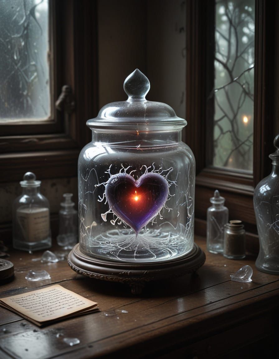 Ghostly Heart in a Jar