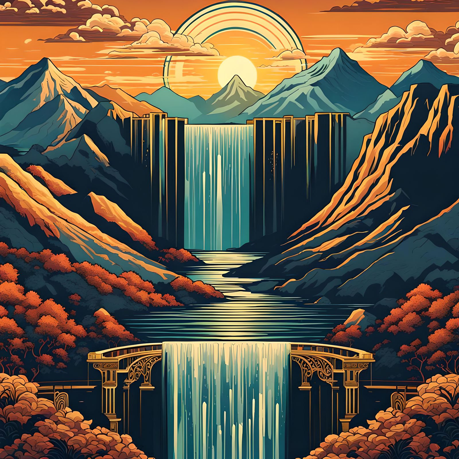 Waterfall Symmetry