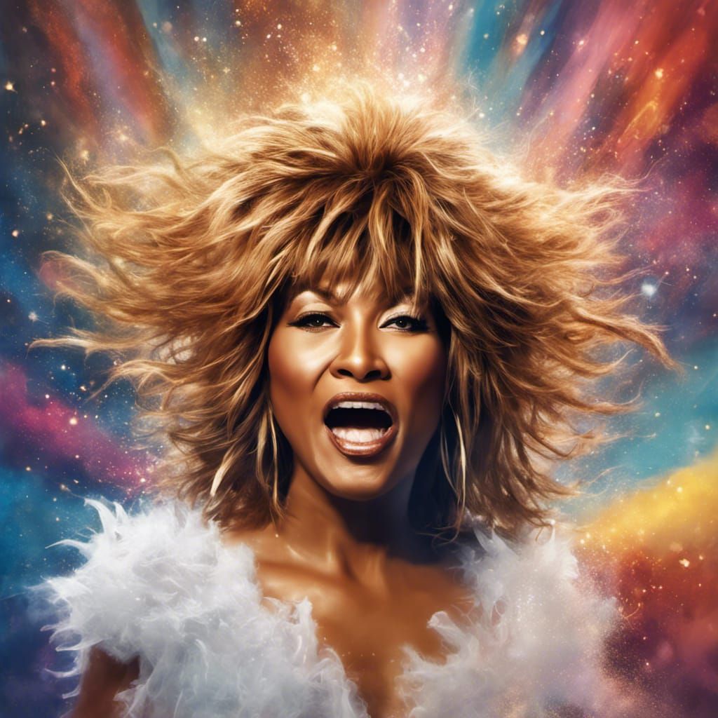 Tina Turner In Heaven - AI Generated Artwork - NightCafe Creator