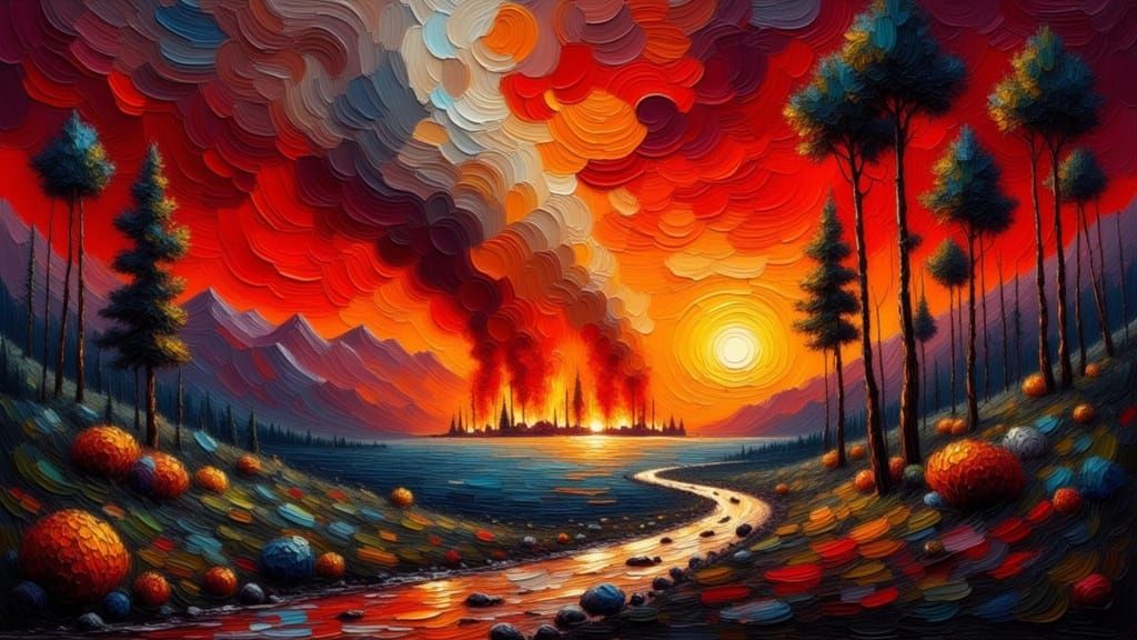 “Red sky at night…”  by @Splaedor 