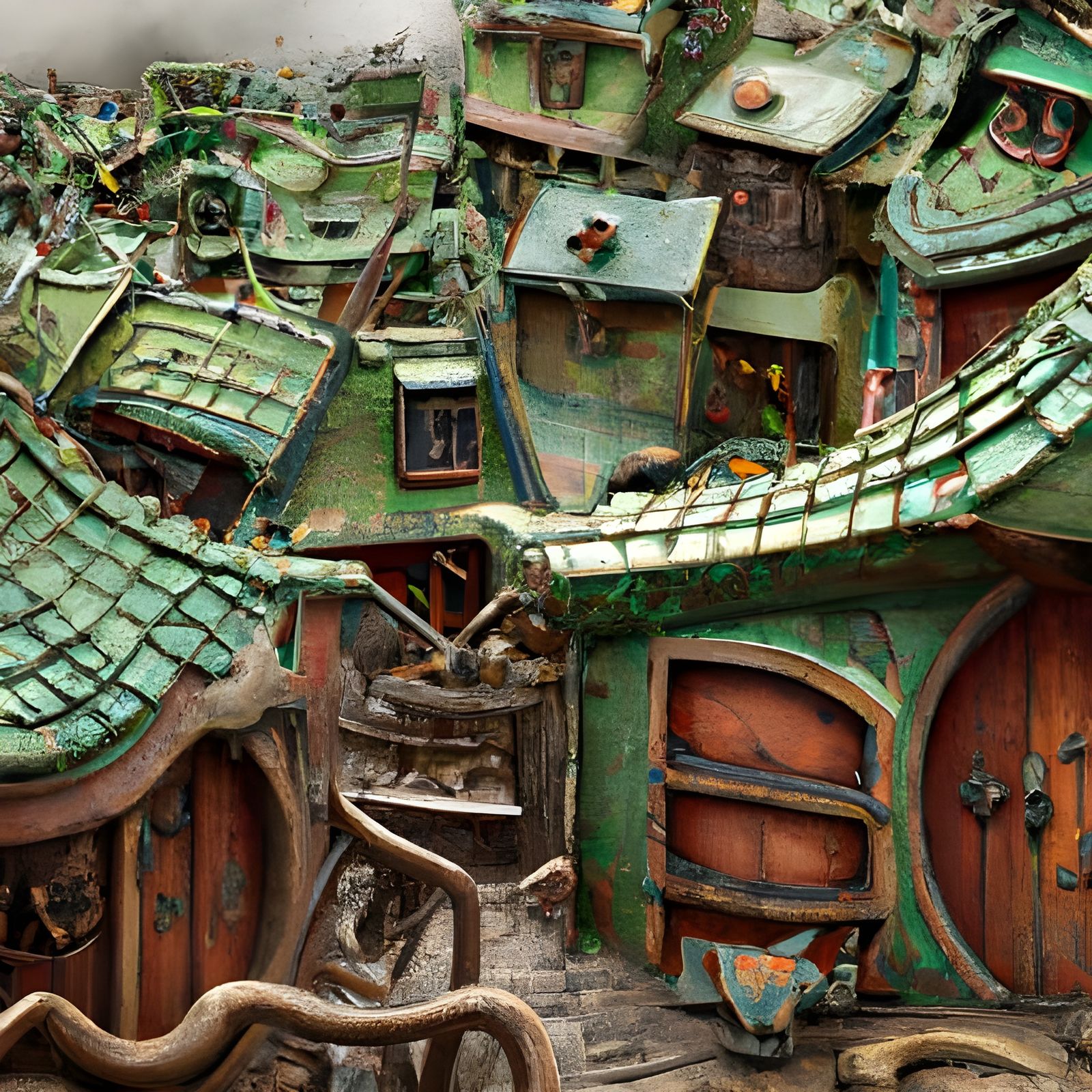 Lizard Lane AI Generated Artwork NightCafe Creator