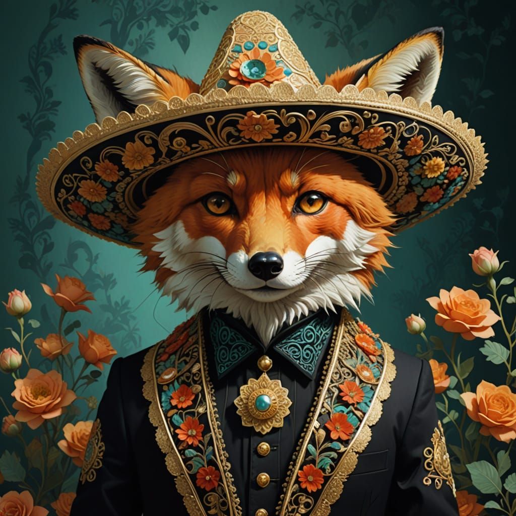 🦊 el Zorro del Sombrero 🦊  by @moowokuorn