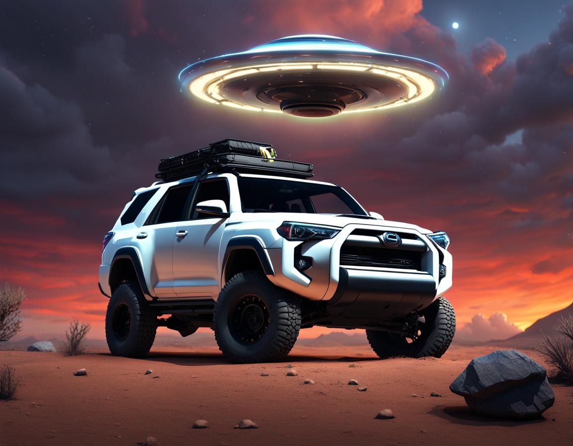 4runner and ufo AI Generated Artwork NightCafe Creator