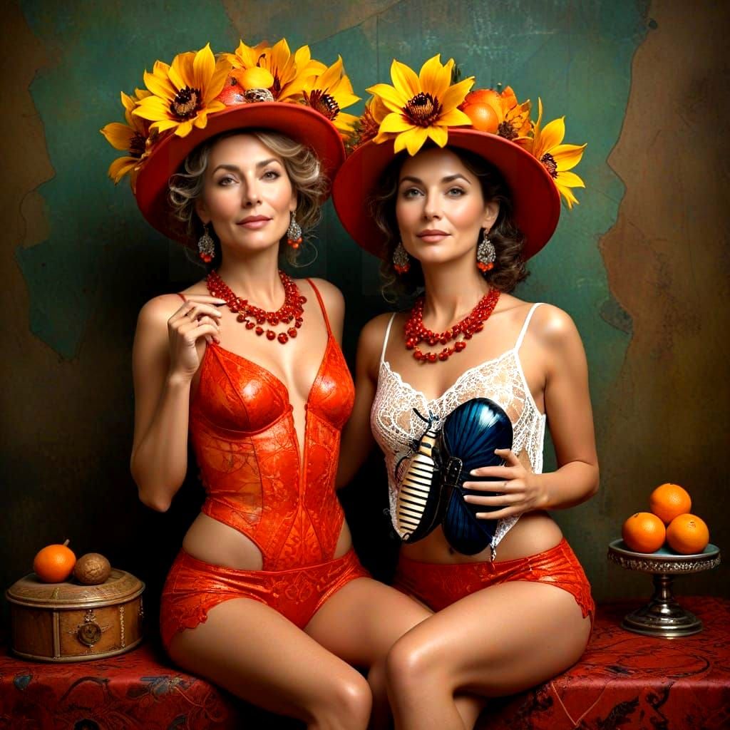 Ethereal Lady in Whimsical Wonderland