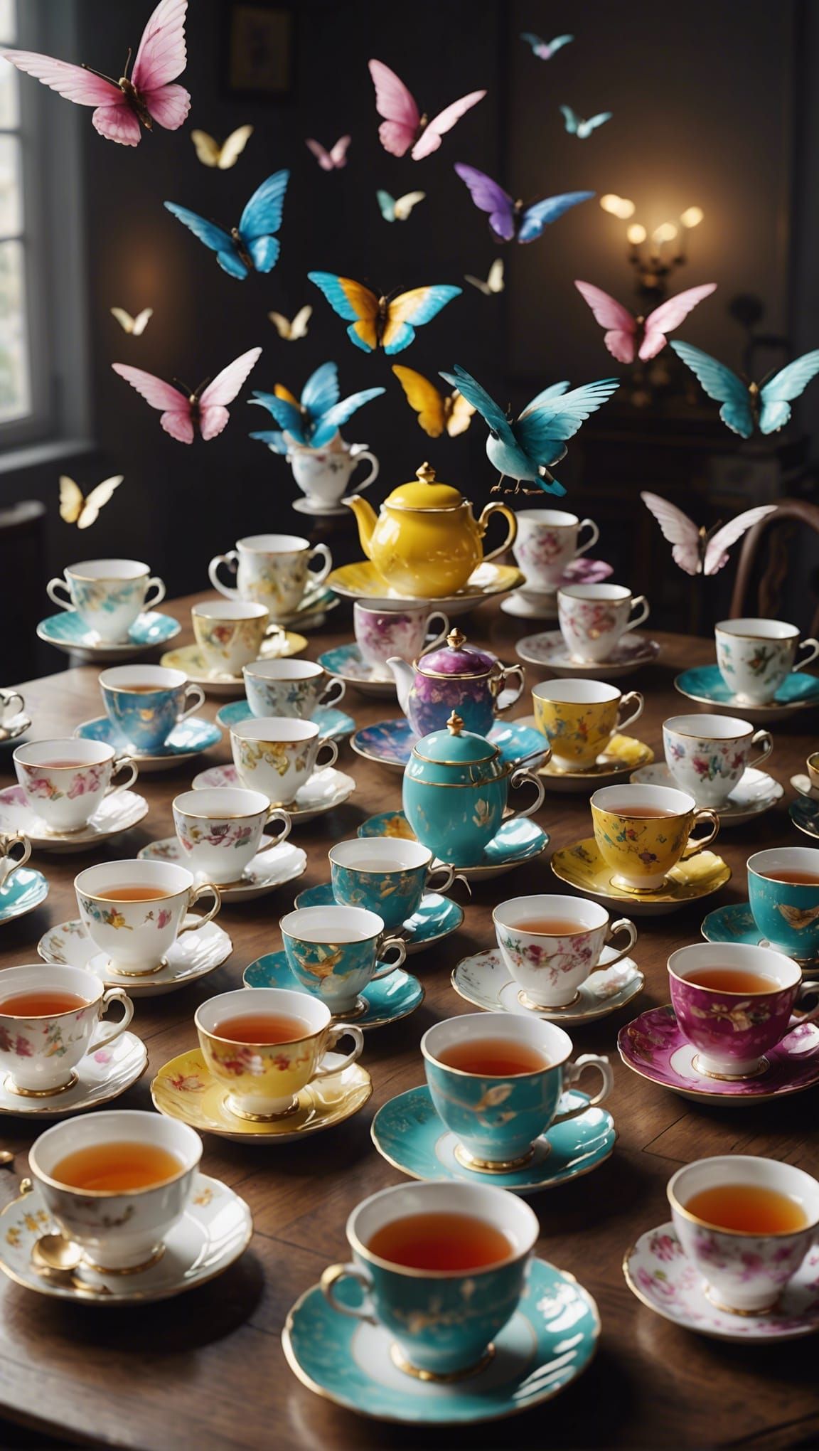 Butterflies and teacups