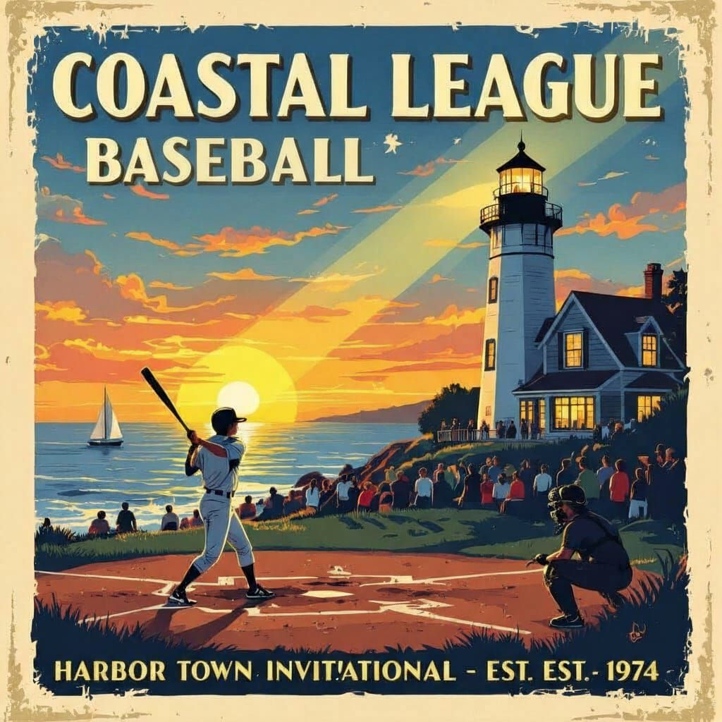 Coastal League Baseball  by @Harli