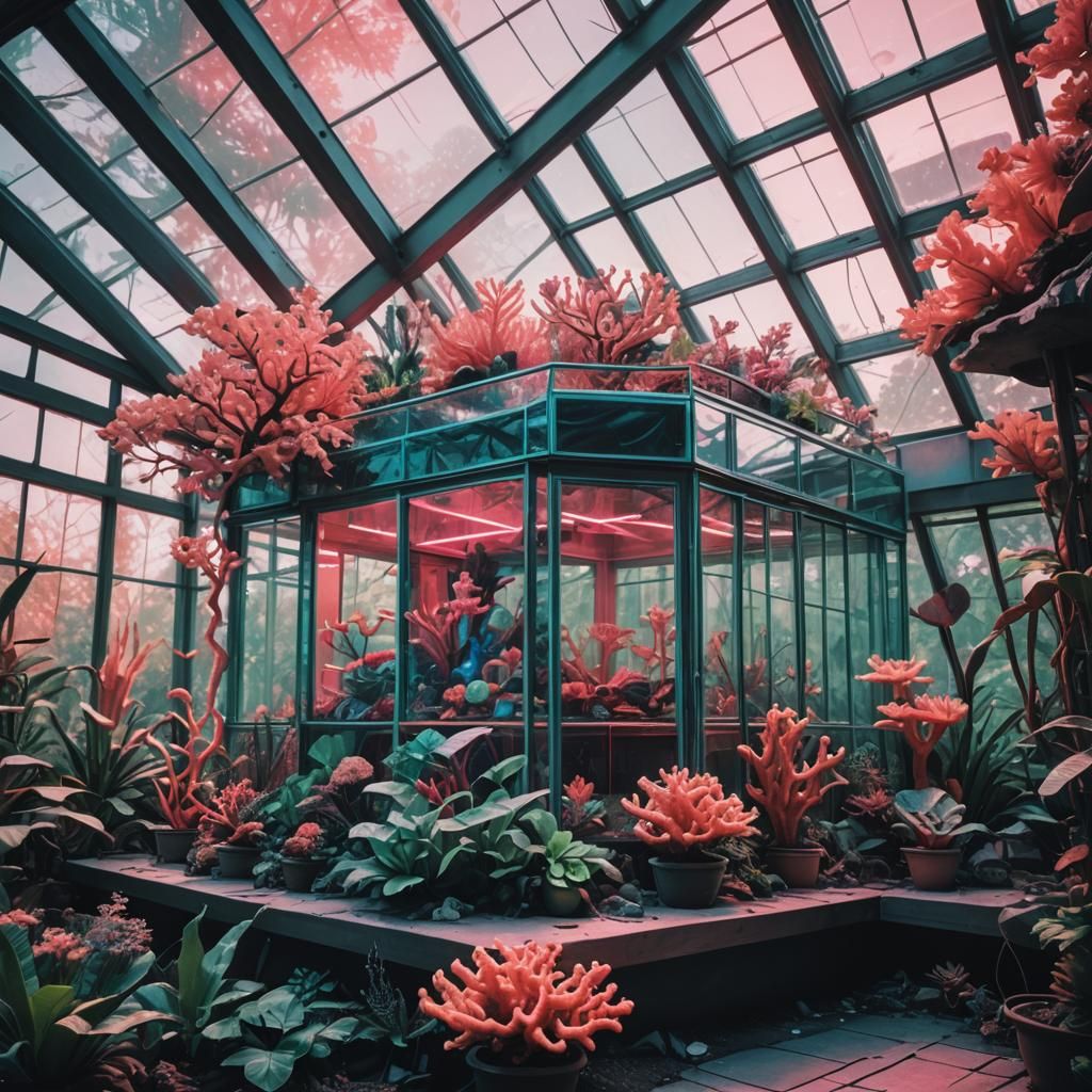 the pink glass house