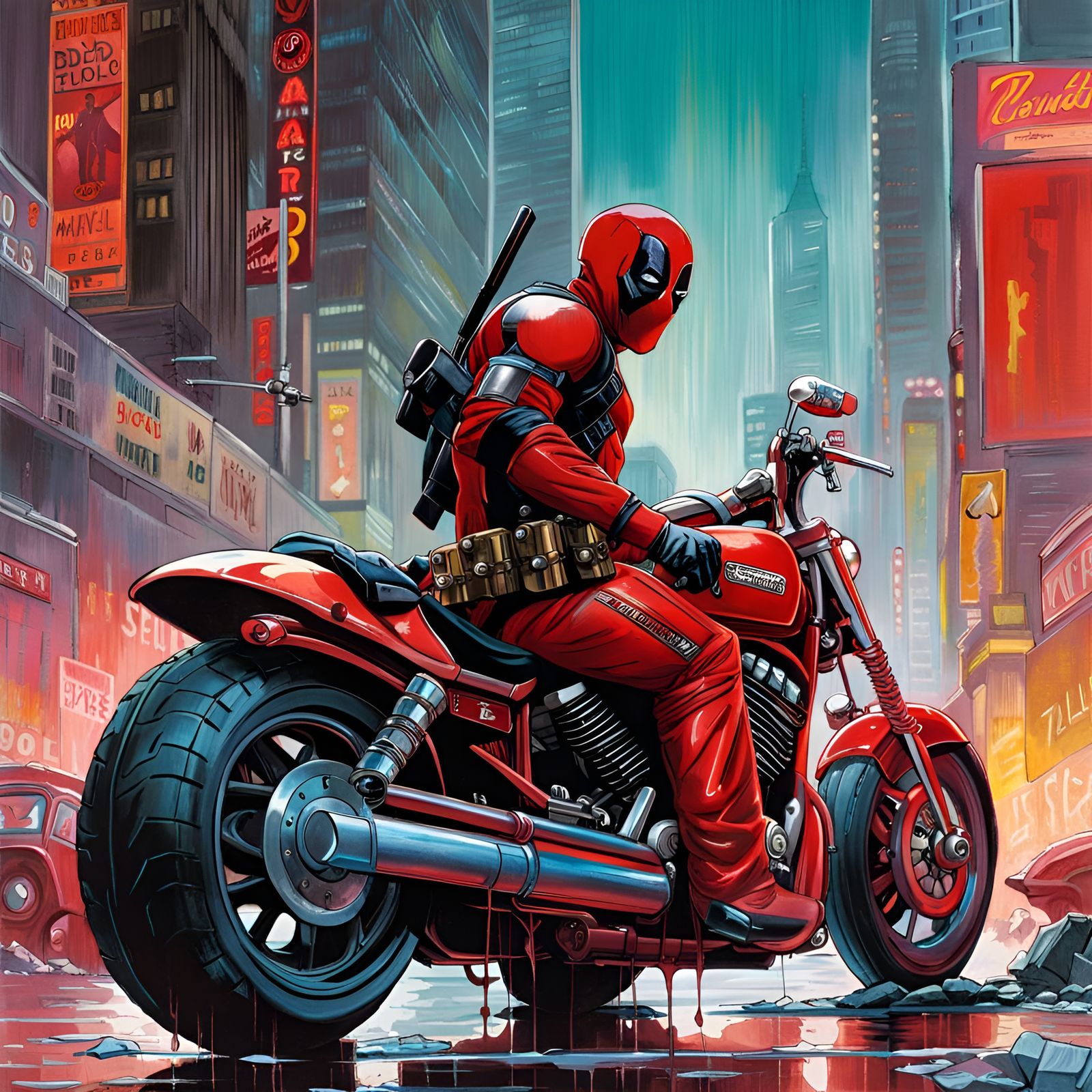 Just Dead Pool  by @Mikoshi