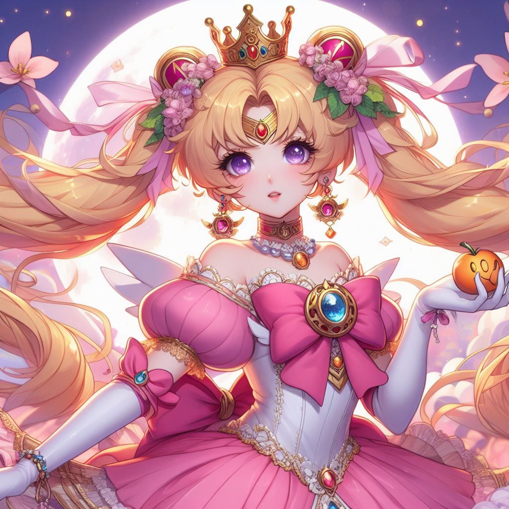 Princess Peach & Usagi Tsukino (Sailor Moon) hybrid